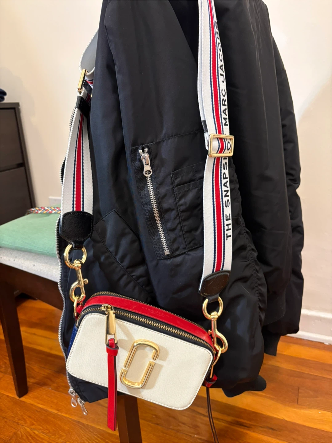 Marc Jacobs Snapshot Camera Bag - White/Red/Blue
