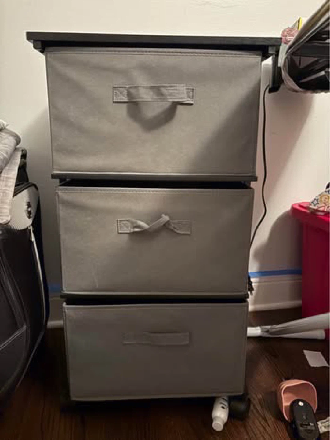 3-Drawer Fabric Storage Unit