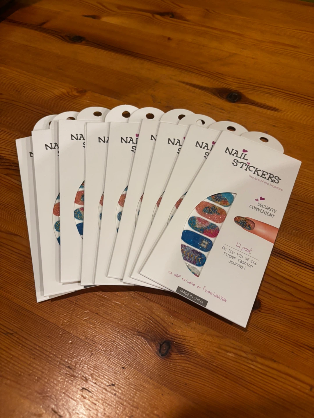 9 sheets of Nail Stickers
