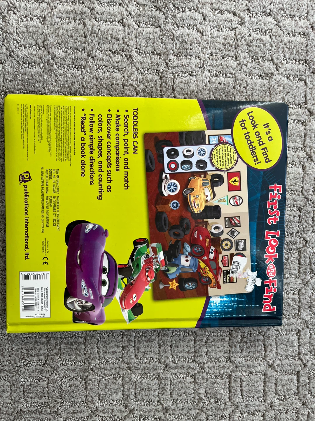 Disney Lightning McQueen  Pixar Cars First Look and Find Book - photo 2