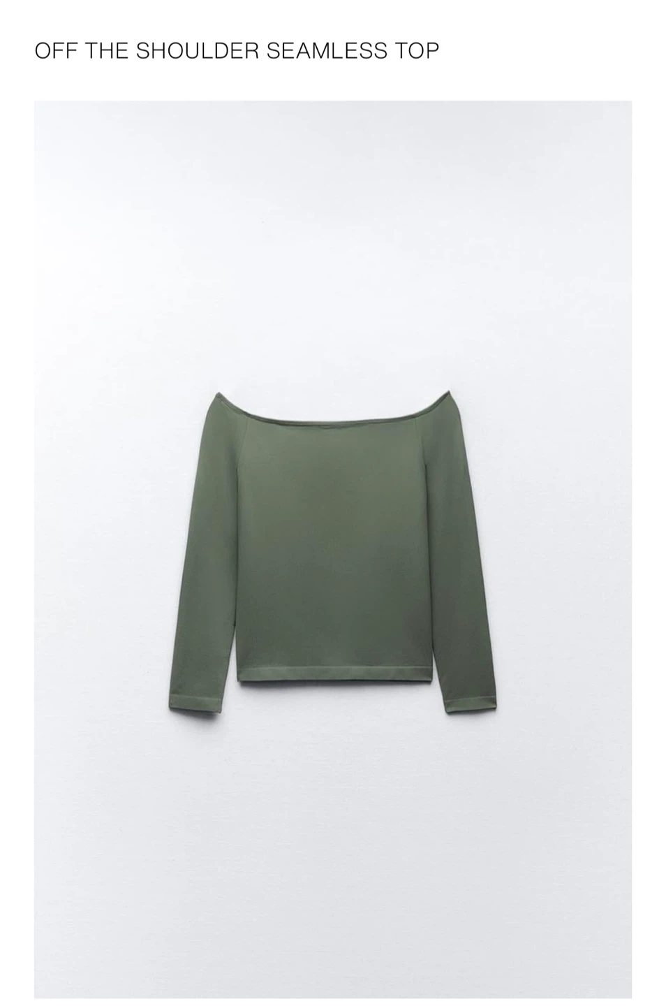 Zara off the shoulder seamless top - photo 2