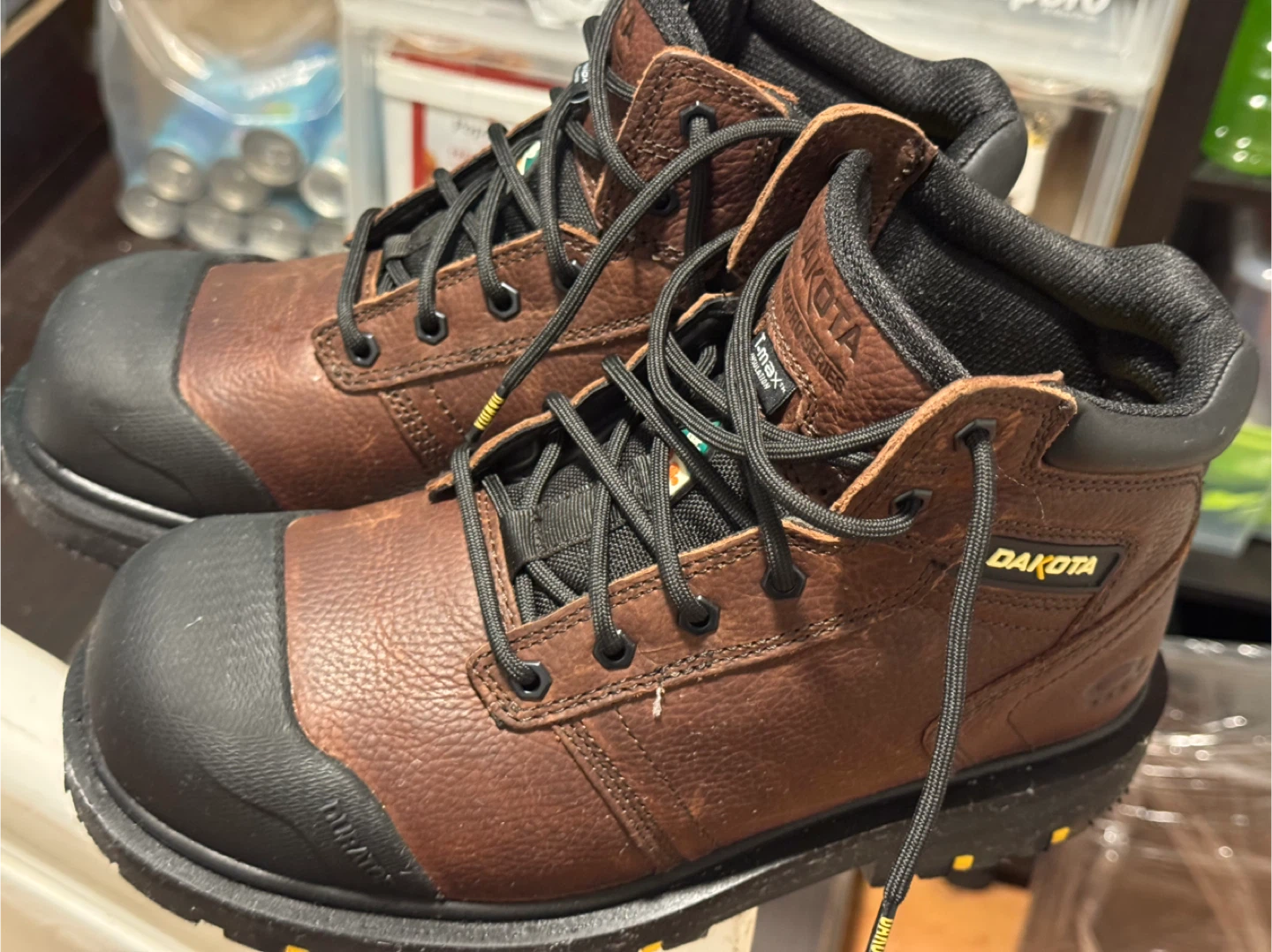 Dakota 9.5W Full Grain Leather Work Boots