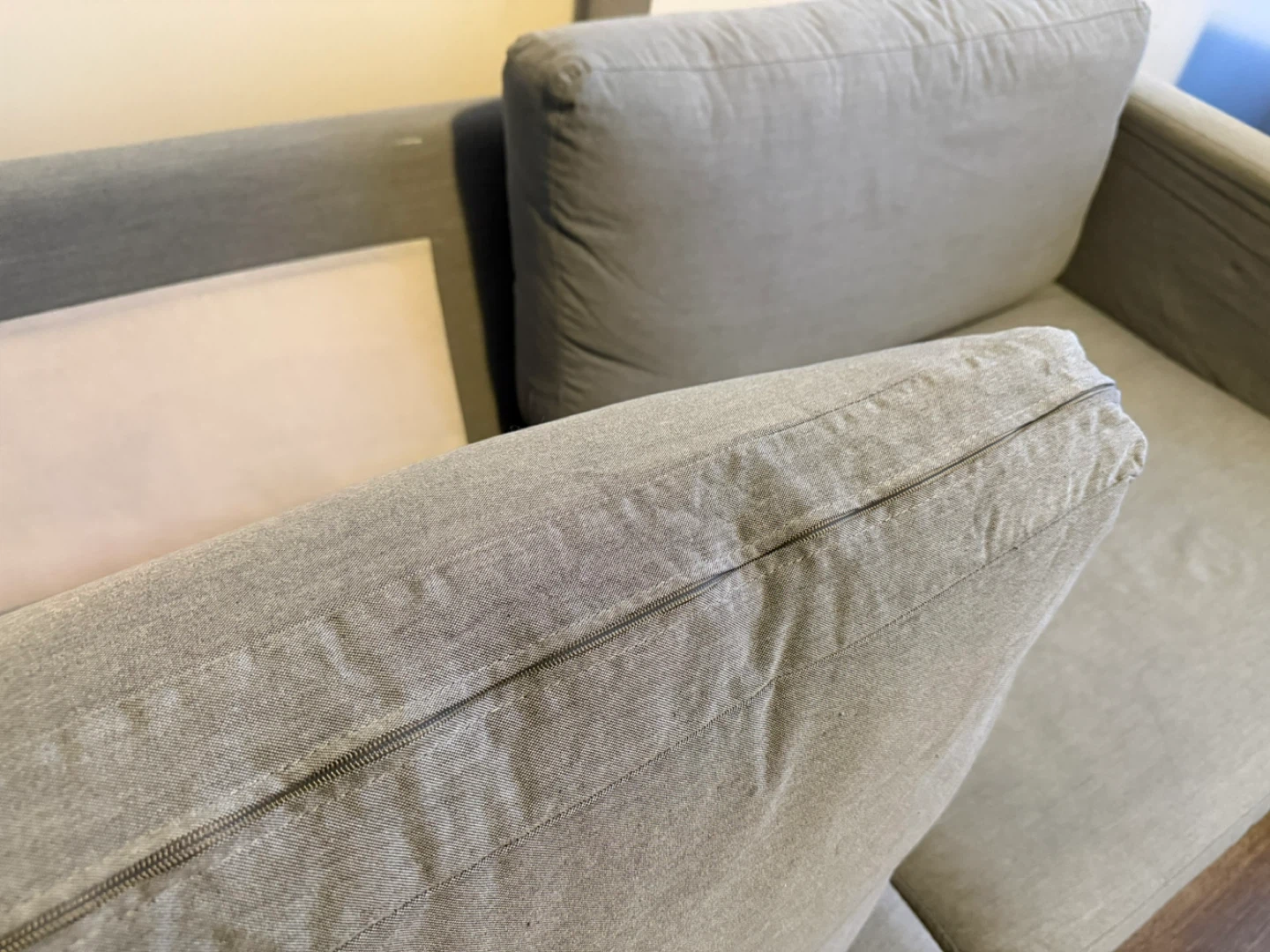 Light Grey Two-Seater Sofa - photo 3