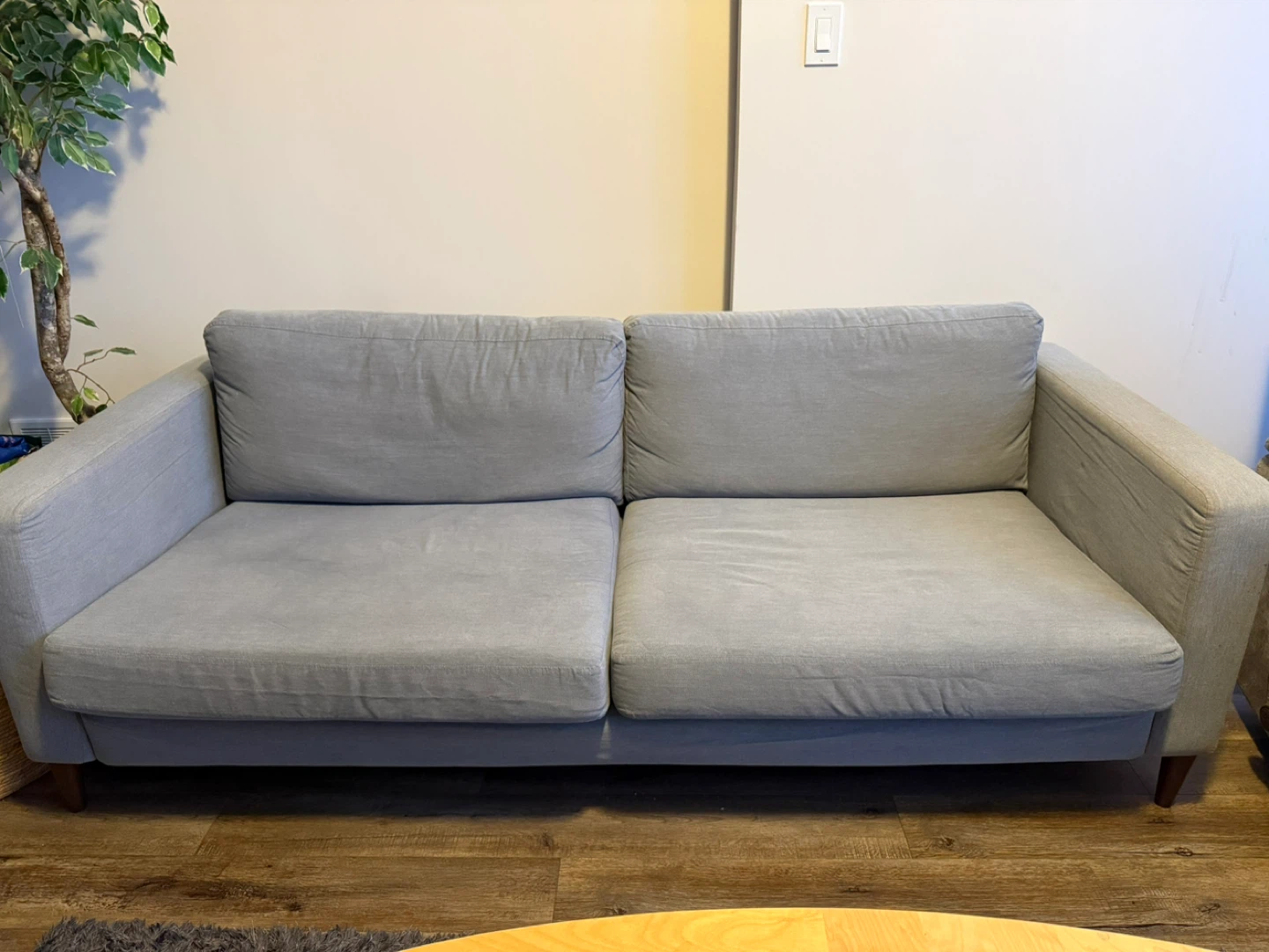 Light Grey Two-Seater Sofa - photo 2
