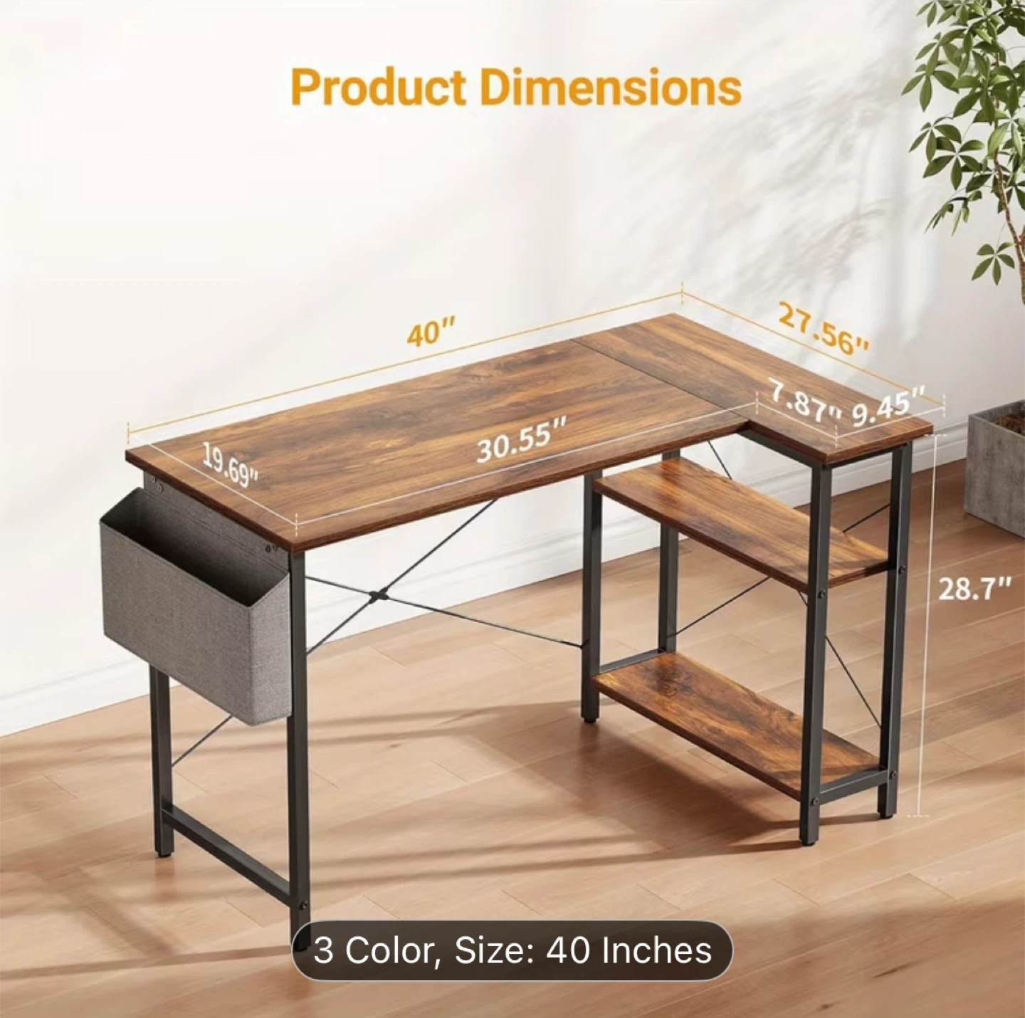 New White Computer Desk – Still in Box, Easy Assembly - photo 3