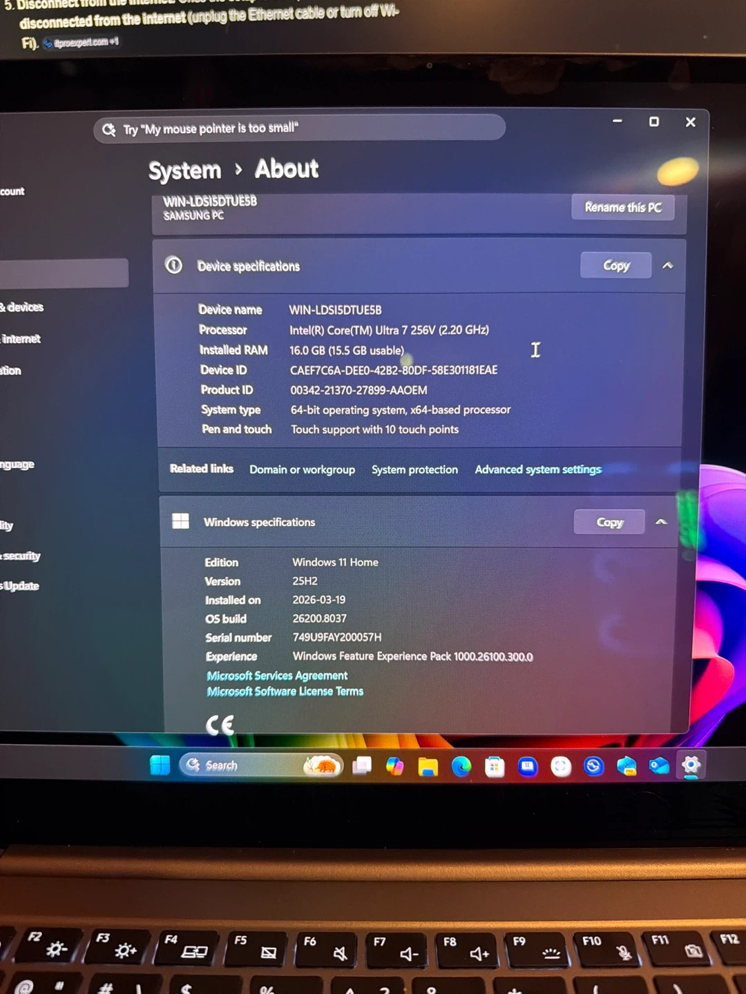Samsung Galaxy Book5 Pro Laptop