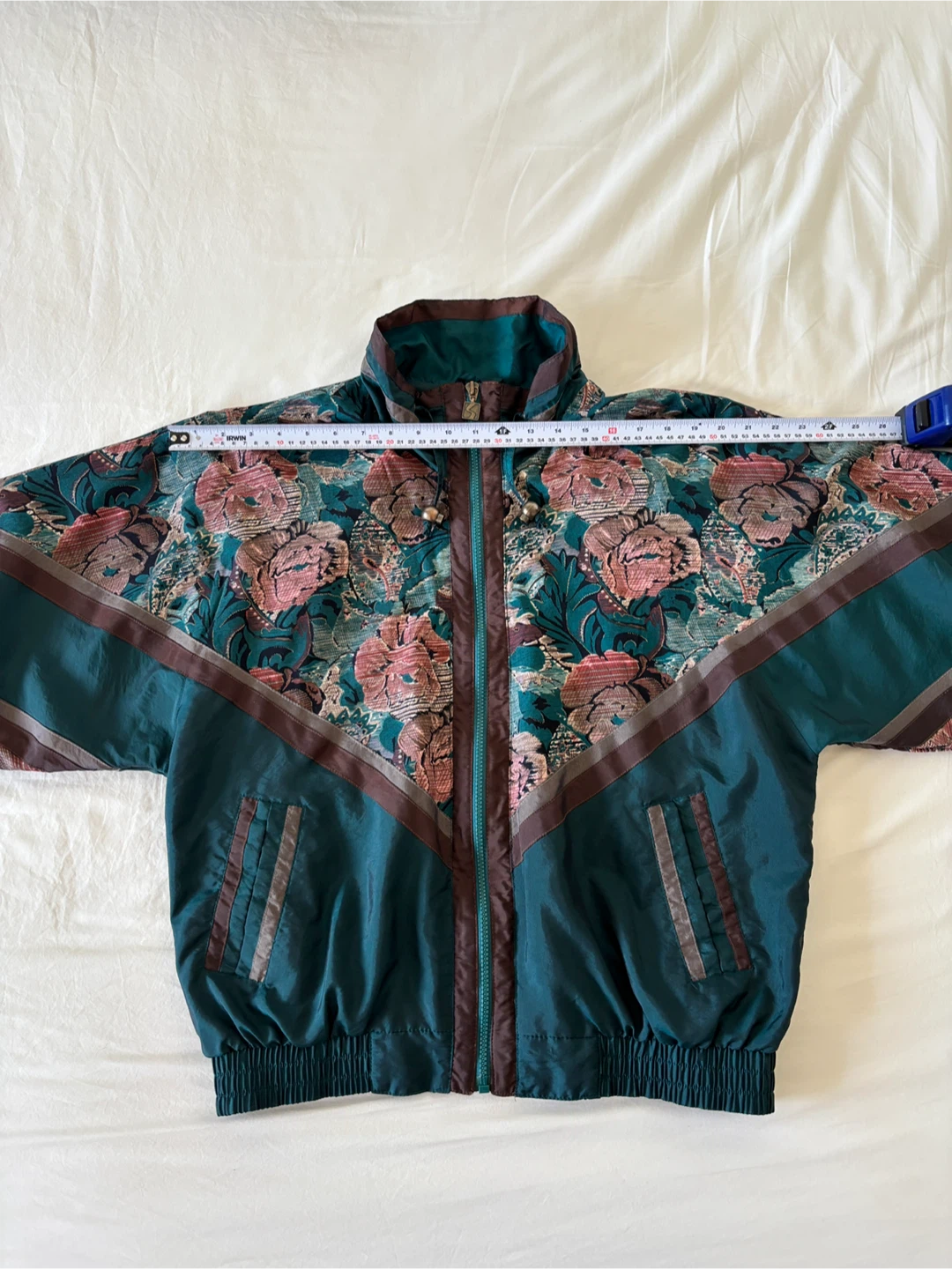 Vintage ‘80s Active Stuff Floral Tapestry Windbreaker - photo 5