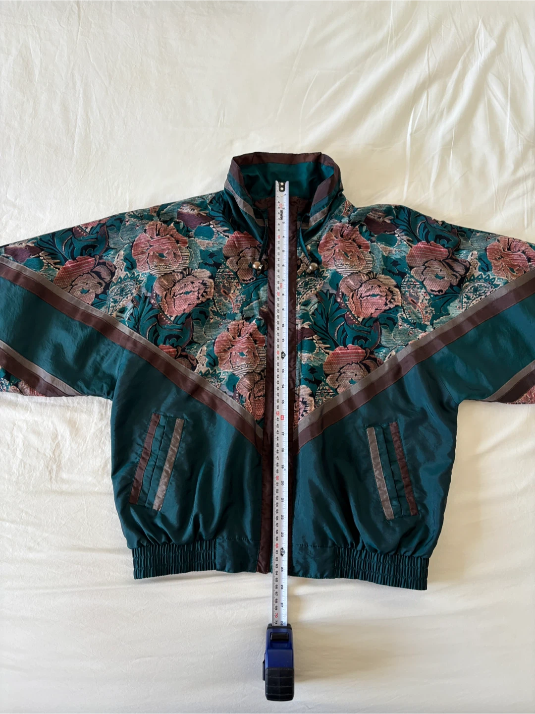 Vintage ‘80s Active Stuff Floral Tapestry Windbreaker - photo 4