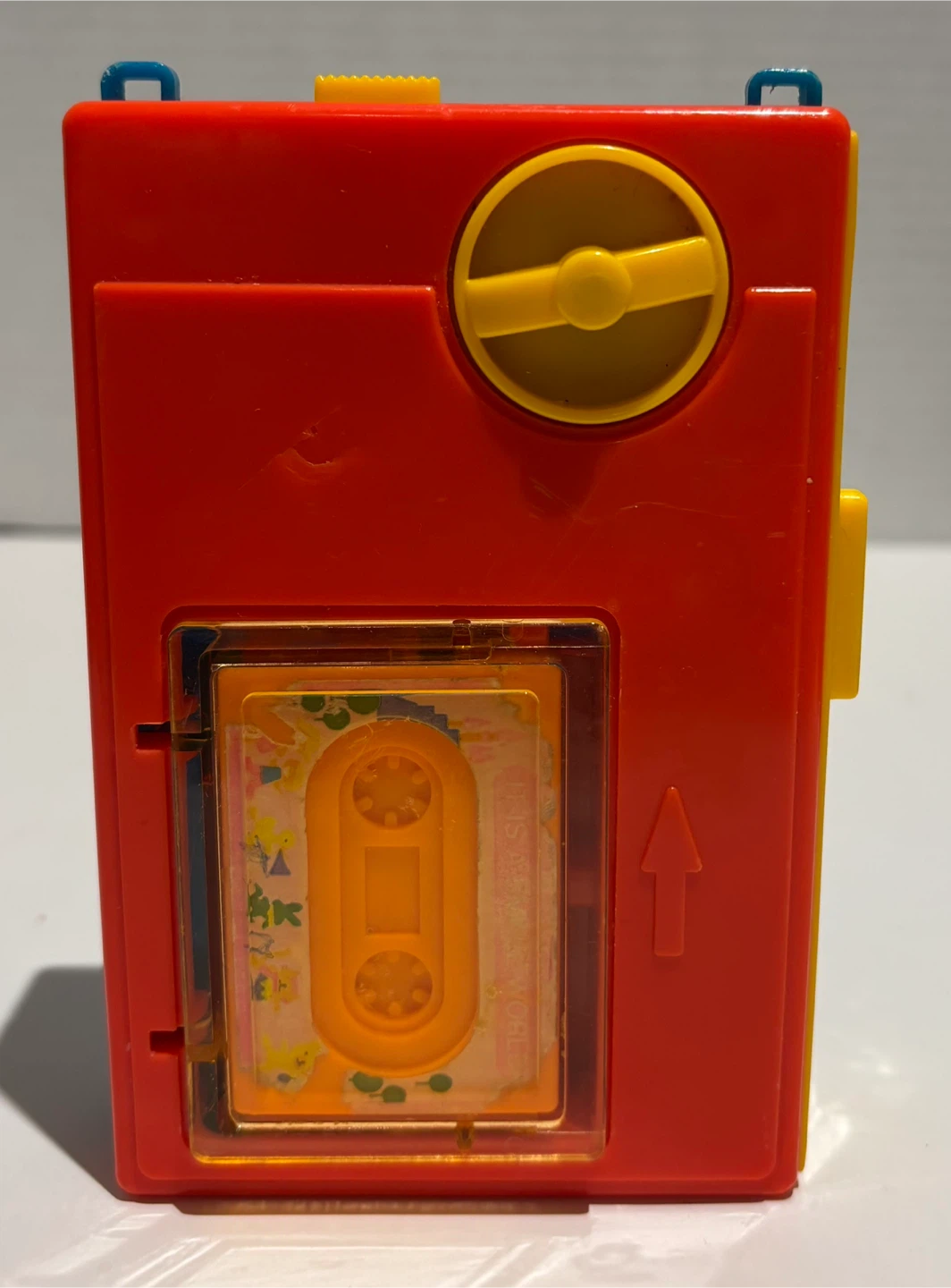Rare Vintage 1982 Blue Box Wind-Up Musical Toy Walkman Working