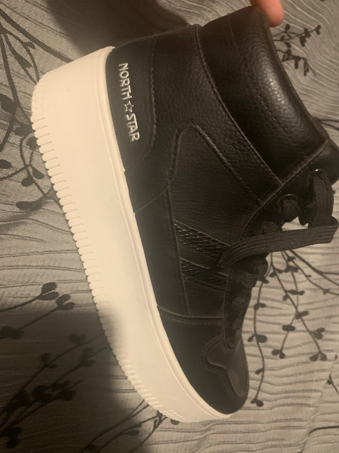 North Star Black High-Top Sneakers - photo 2