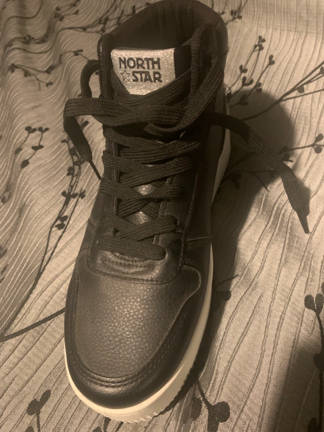 North Star Black High-Top Sneakers