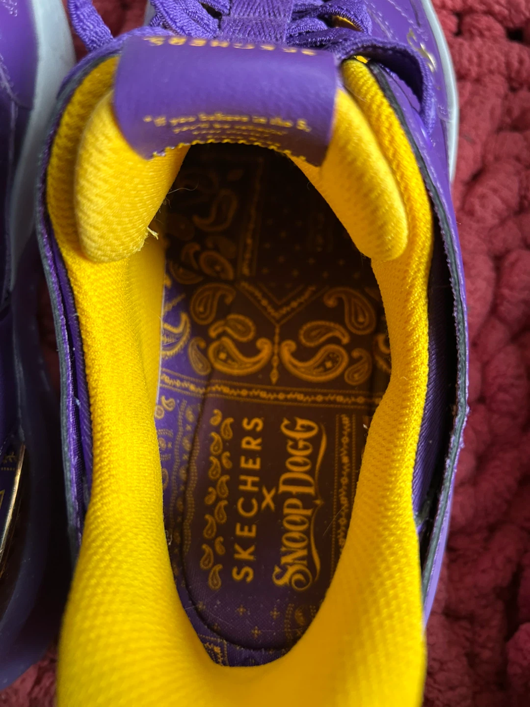 Skechers x Snoop Dogg "Snoop's Shuffle" Purple & Yellow Sneakers - photo 2