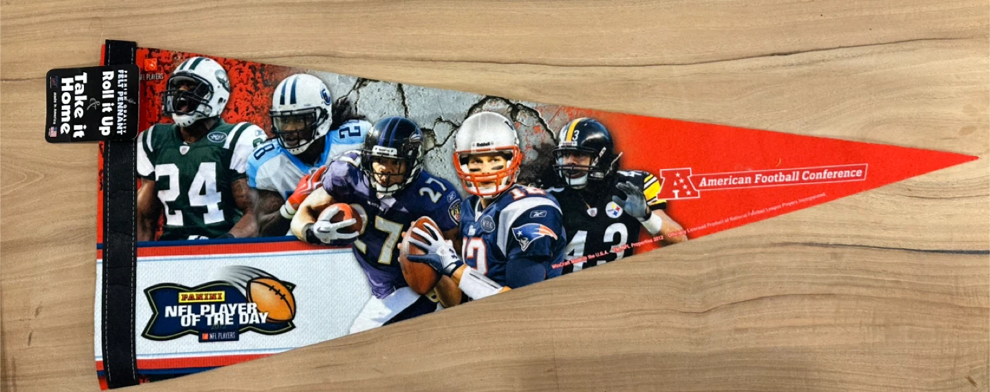 2012 NFL Players Panini Felt Pennant