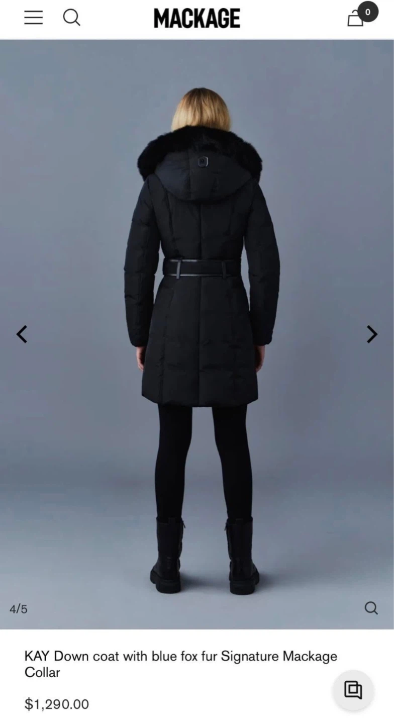 MACKAGE KAY Down Coat with Fox Fur Collar - photo 3
