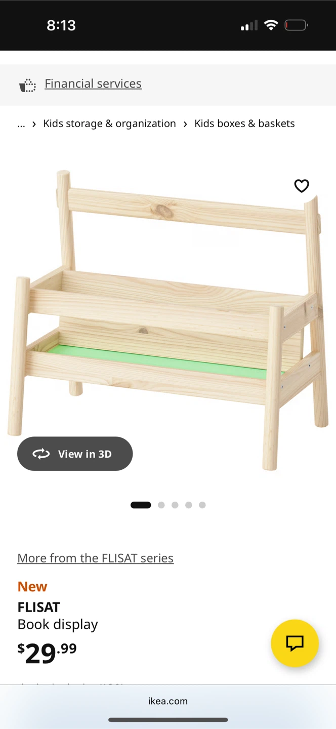 [Last call]BNIB IKEA FLISAT Book Display - photo 2