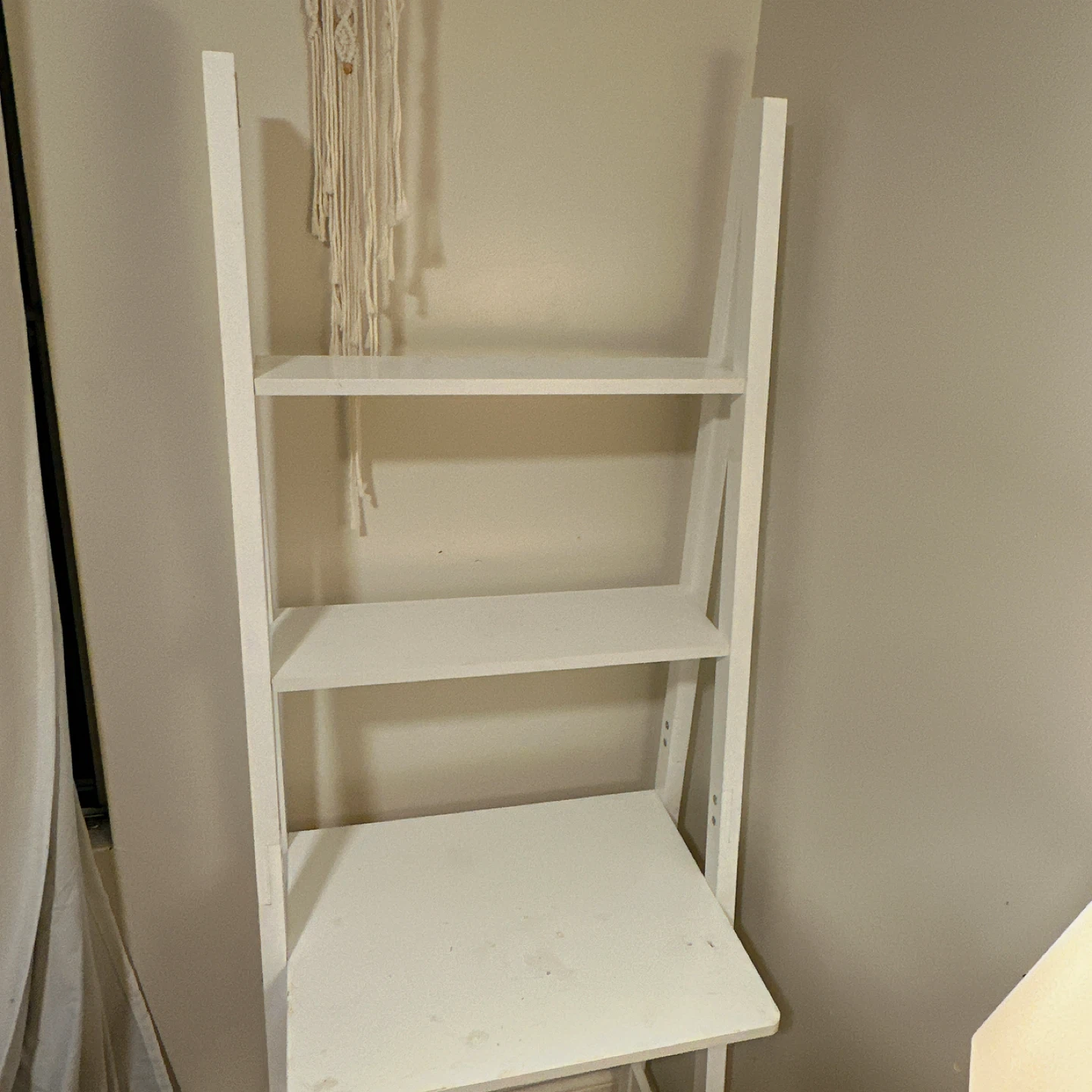 White Ladder Desk with Shelves - photo 2