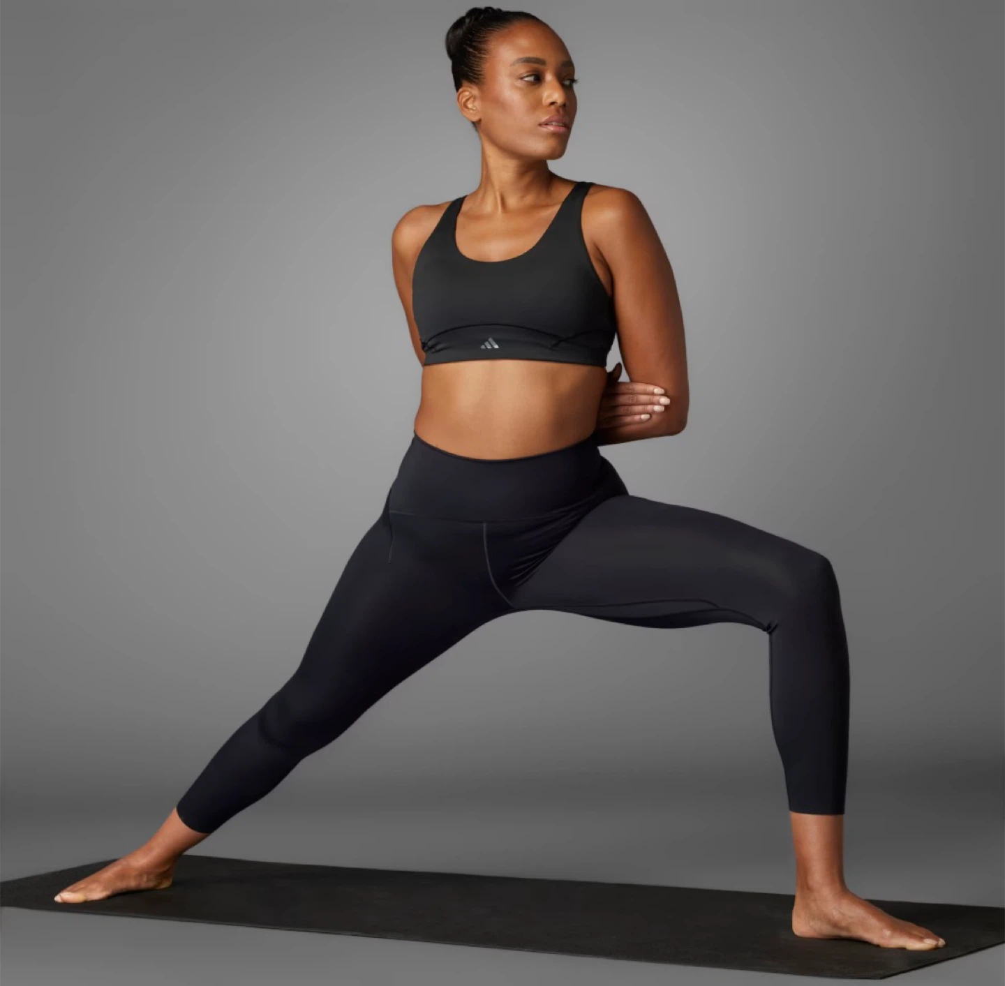 Adidas Opti Luxe yoga 7/8 Tights - Black, Size M