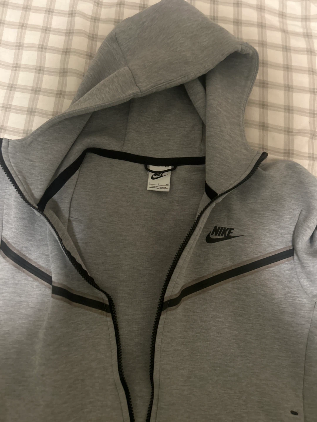 Nike Tech Fleece Full Zip Hoodie Grey - photo 3