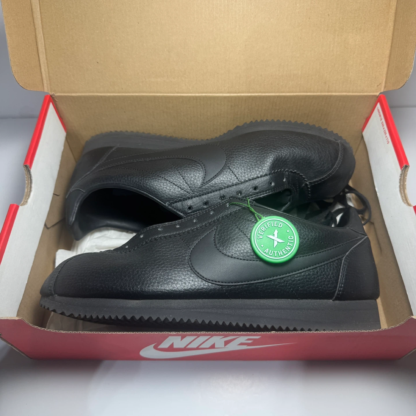 Nike Cortez Leather Shoes - Men's Size 11 - Black