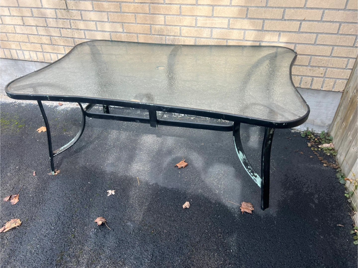 Glass Top Patio Dining Table - photo 2