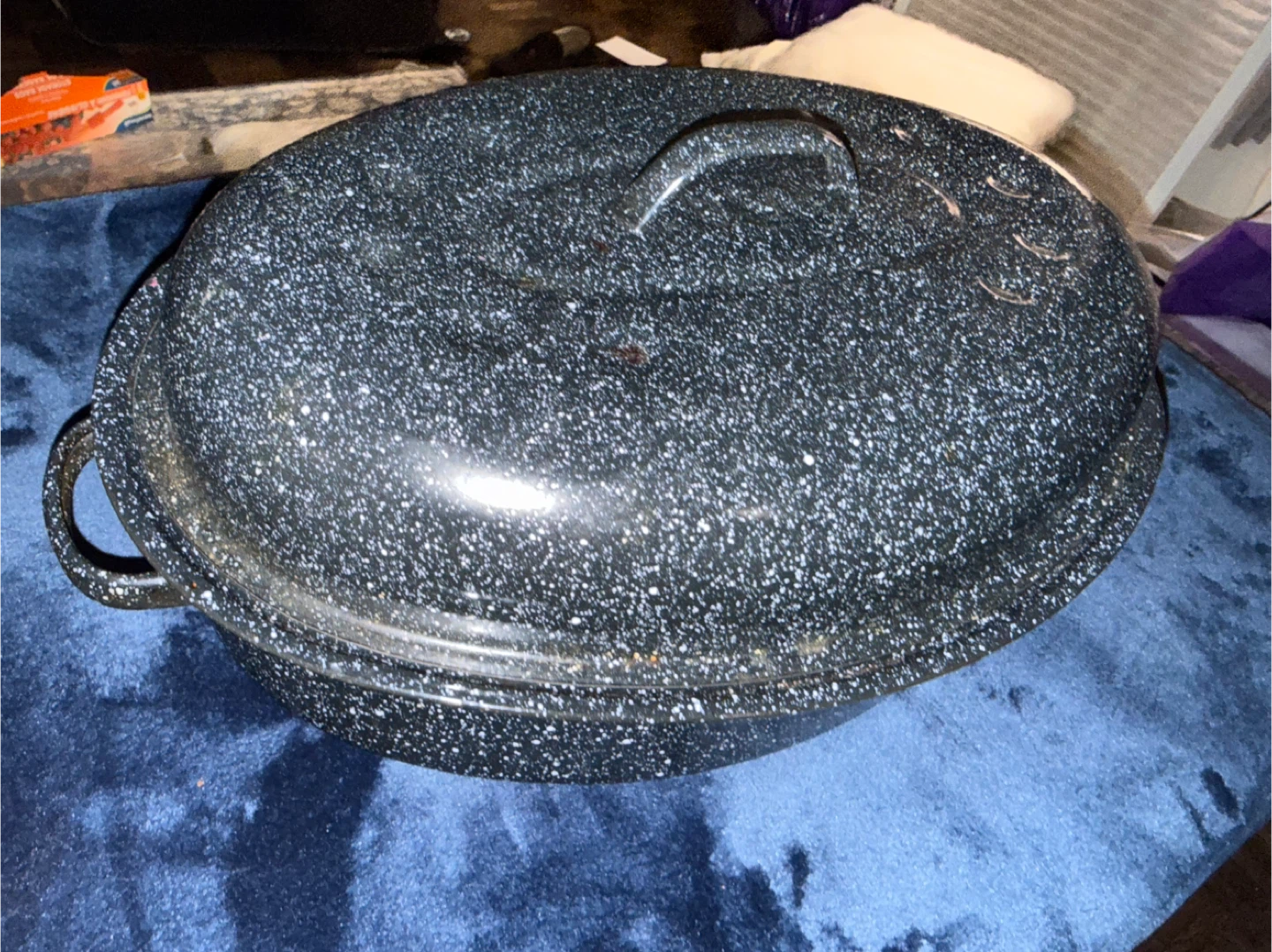 Granite Ware Oval Roaster with Lid