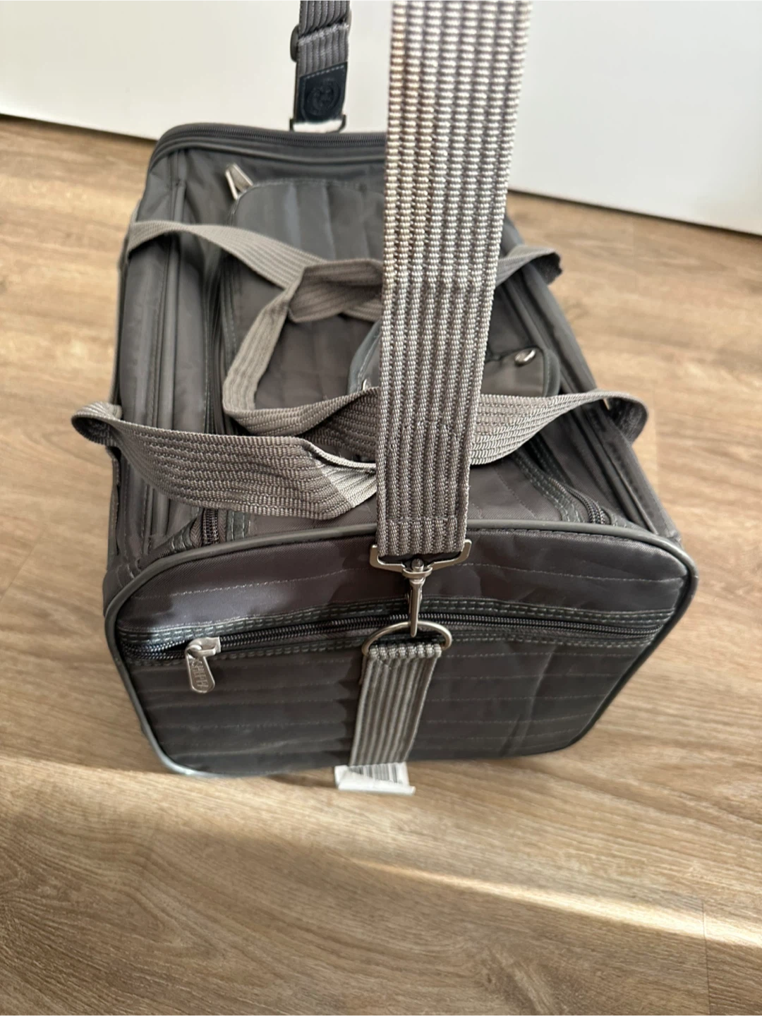 Grey Pet Carrier Bag with Fleece Pad - photo 5
