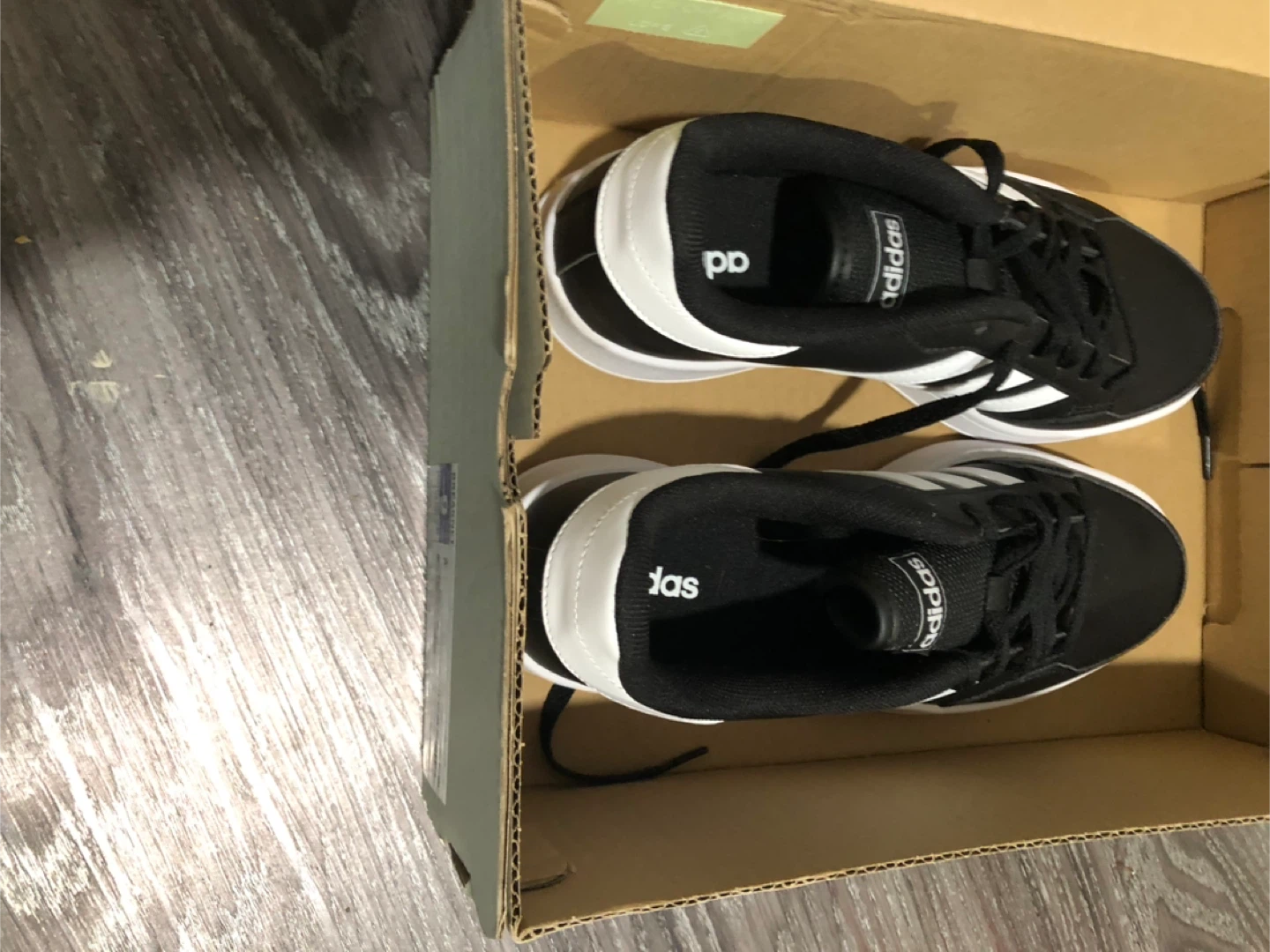Adidas Breaknet Shoes - Black/White, Size 9 - photo 3