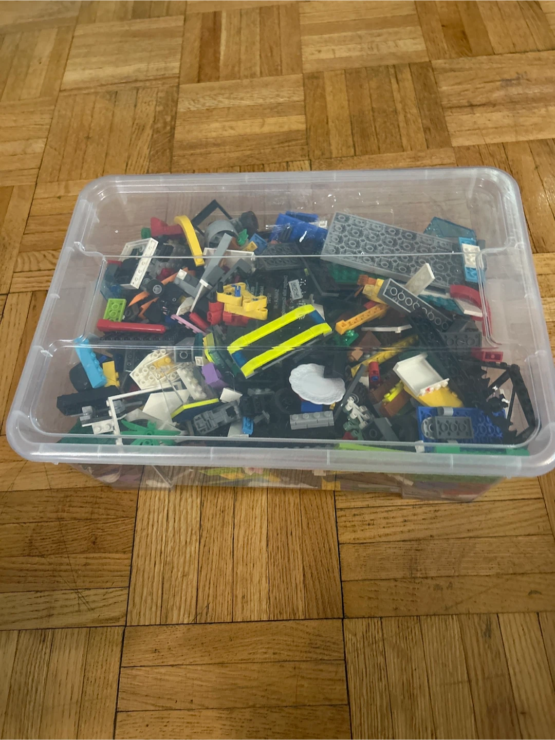 Assorted LEGO Bricks in Storage Bin - photo 2