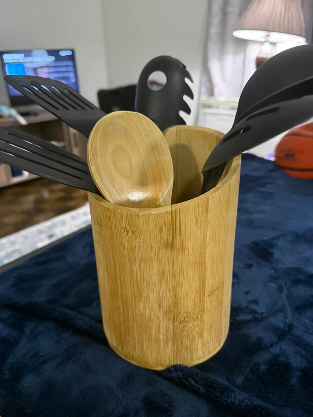 Utensil Set with Bamboo Holder - photo 3