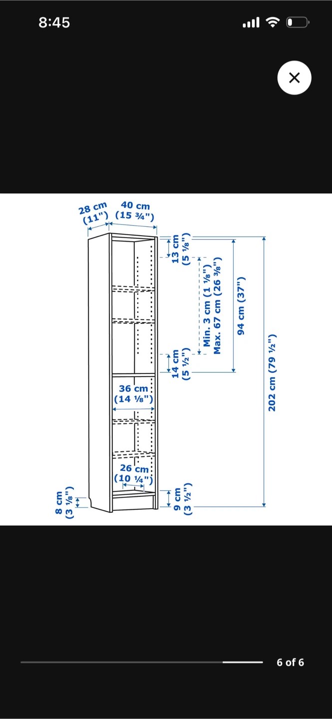IKEA Billy Narrow Bookcase - photo 3