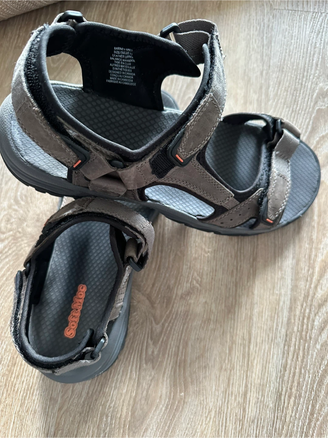 SoftMoc "Barney-Grey" Sandals Size 12 - photo 4