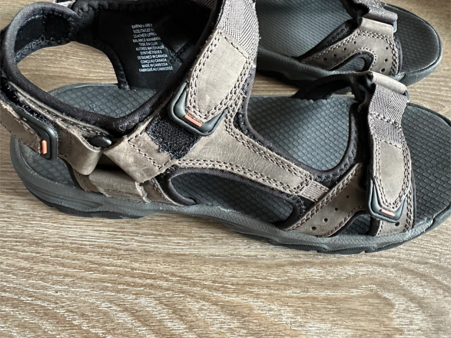 SoftMoc "Barney-Grey" Sandals Size 12 - photo 2