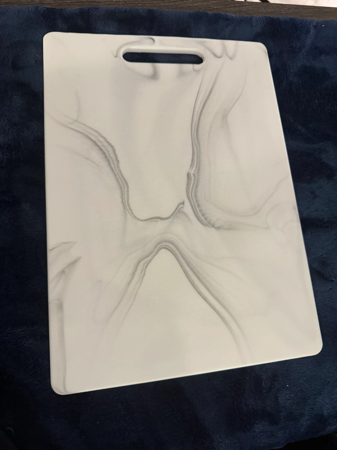 Marble Effect Cutting Board with Handle - photo 2