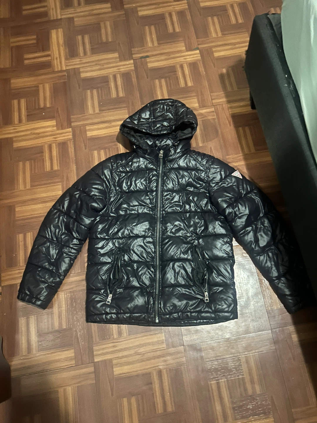 Guess Puffer Jacket - Black - Size S