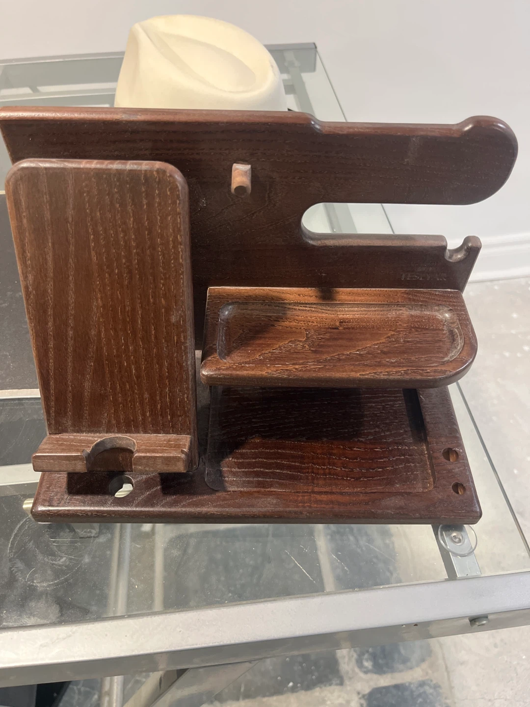 Wooden Desk Organizer Stand