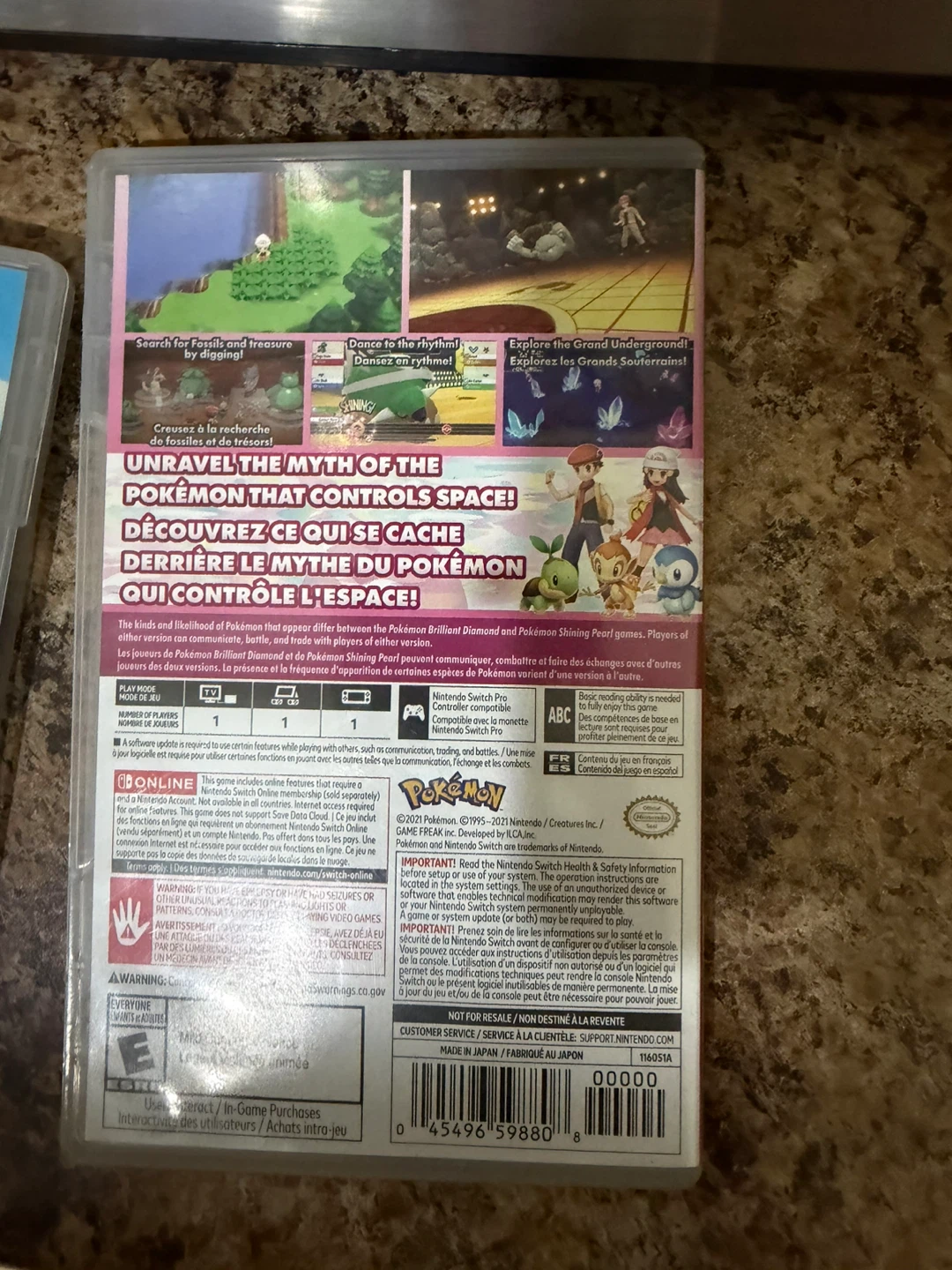 Nintendo Switch Pokemon Shining Pearl Game - photo 2