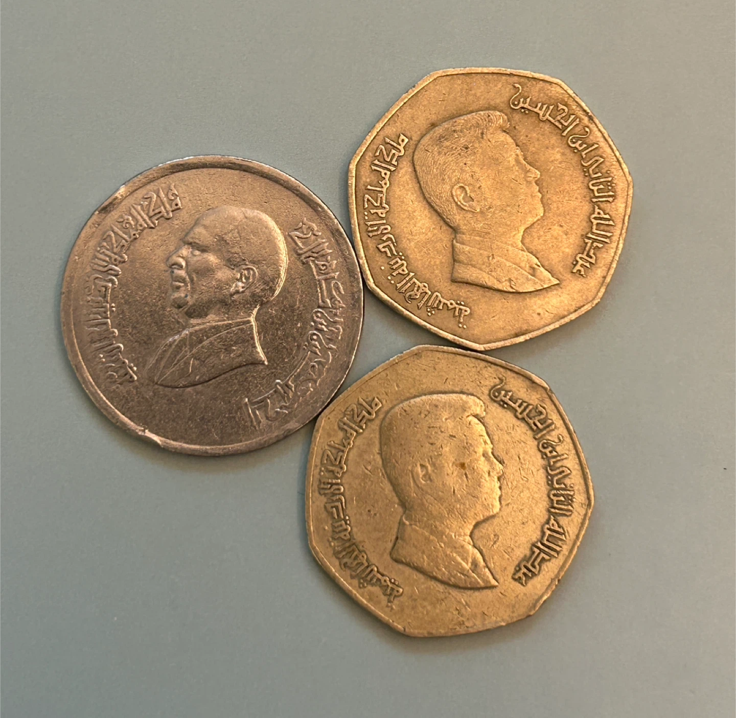 3 x Jordanian Quarter Dinar Coins