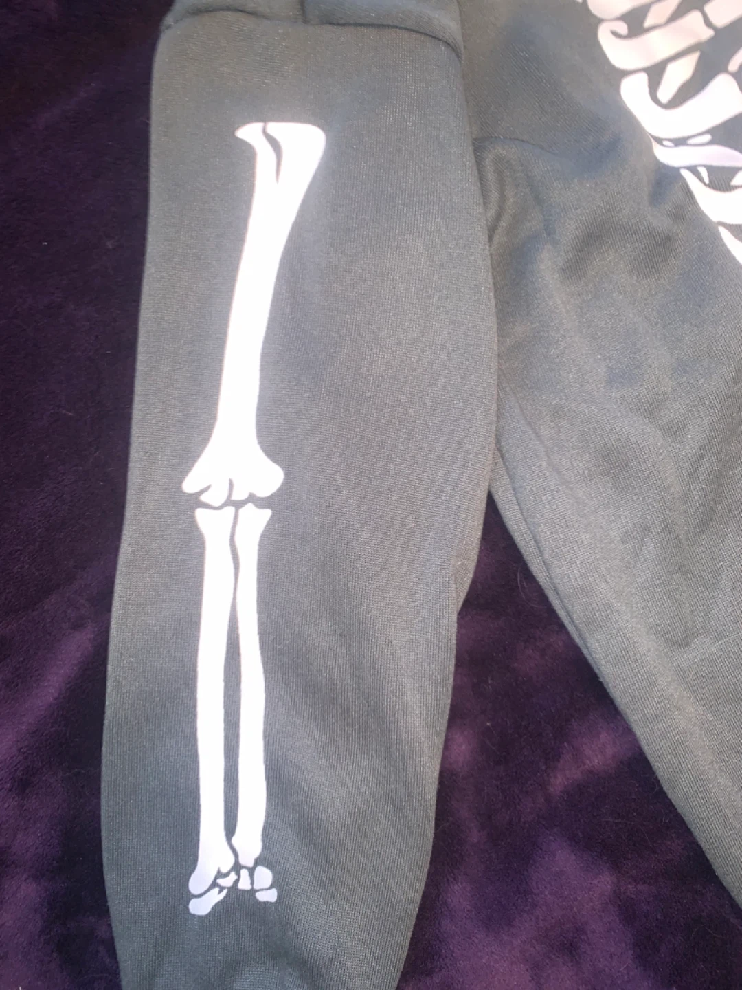 Skeleton Zip-Up Hoodie - photo 2