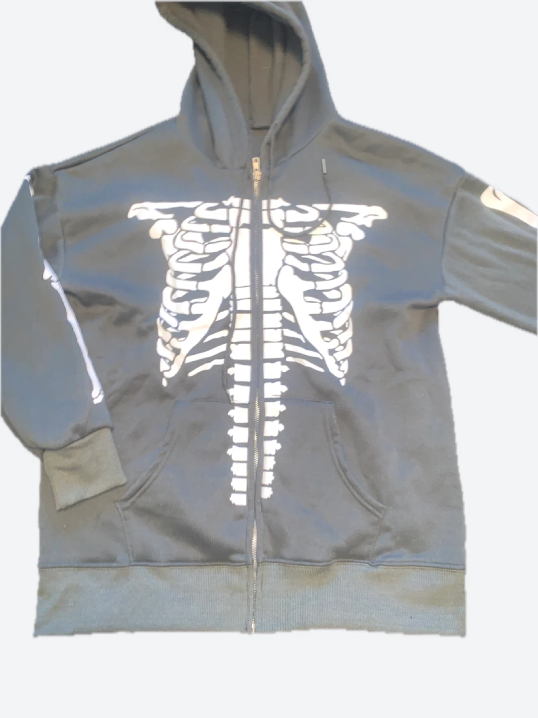 Skeleton Zip-Up Hoodie