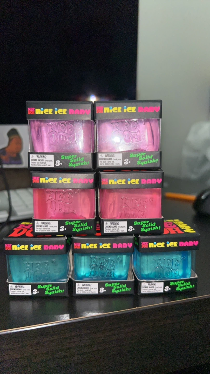 Nee Doh Nice Ice Baby Super Solid Squish Toy