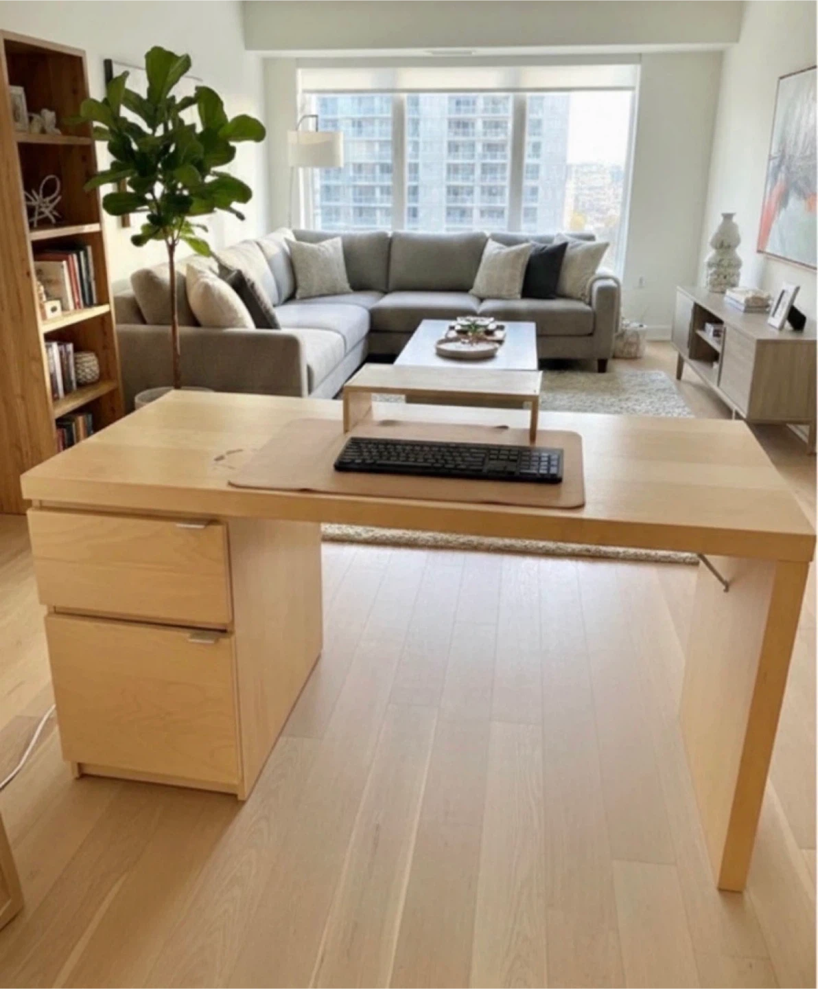 IKEA MALM Desk - Oak coloured