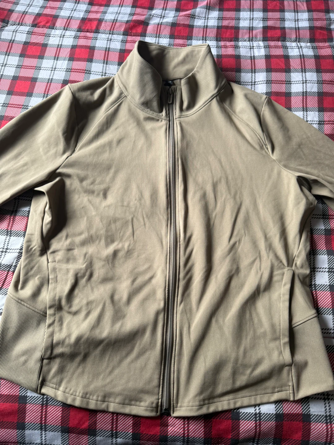 Under Armour Zip-Up Jacket – Size XL (Tan/Beige)