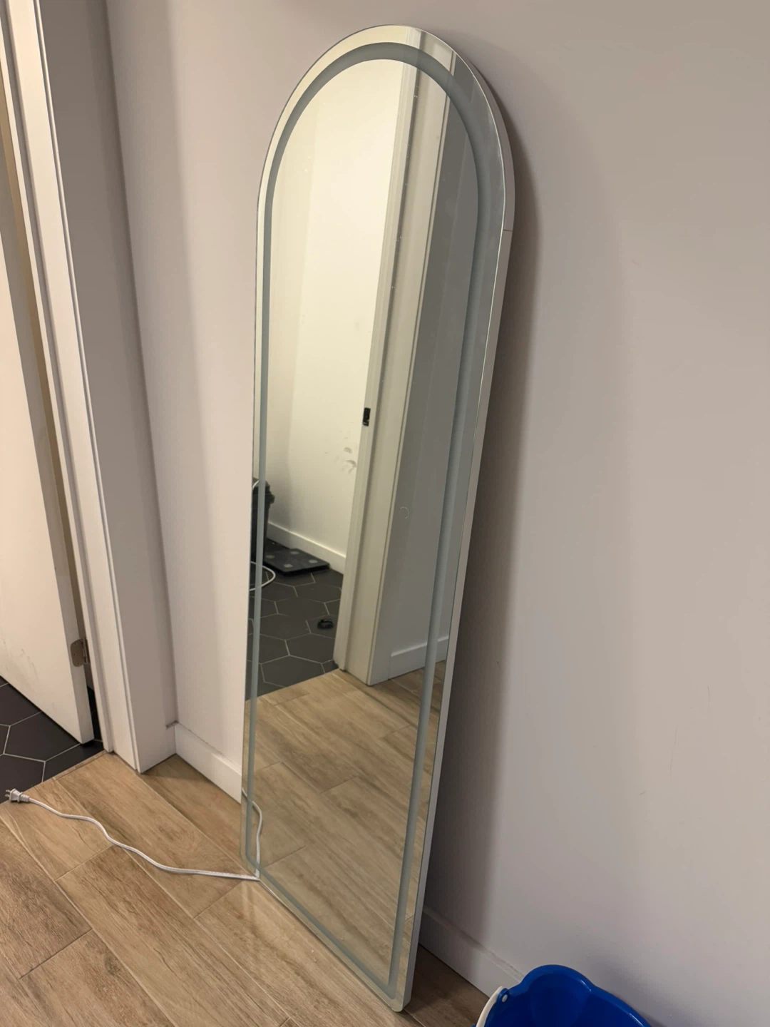 Arched Full Length Mirror with LED Lighting - photo 2