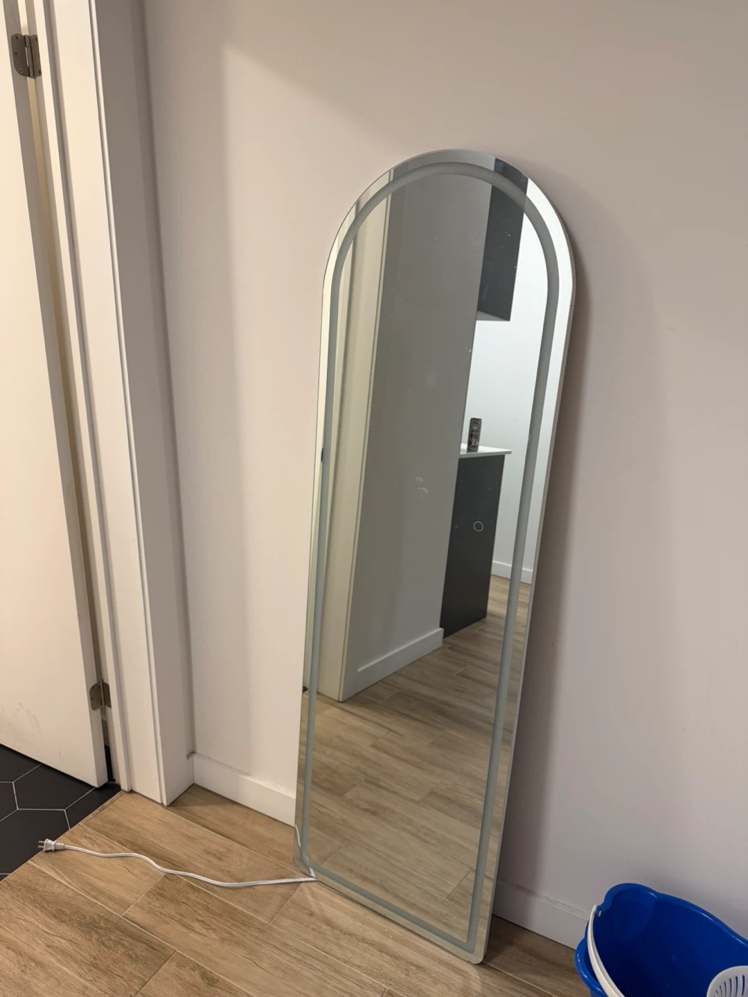 Arched Full Length Mirror with LED Lighting - photo 3