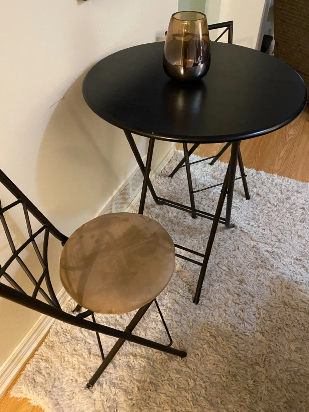 Round Folding Bistro Table with 2 Chairs - photo 3