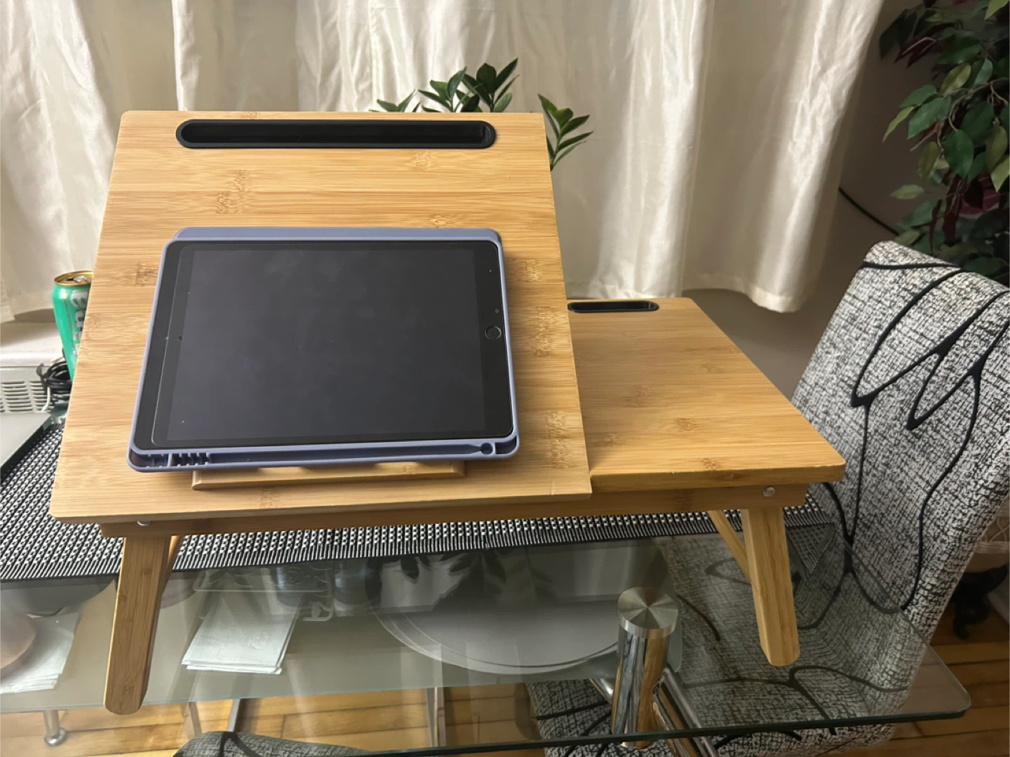 Bamboo Lap Desk with Adjustable Screen - photo 2