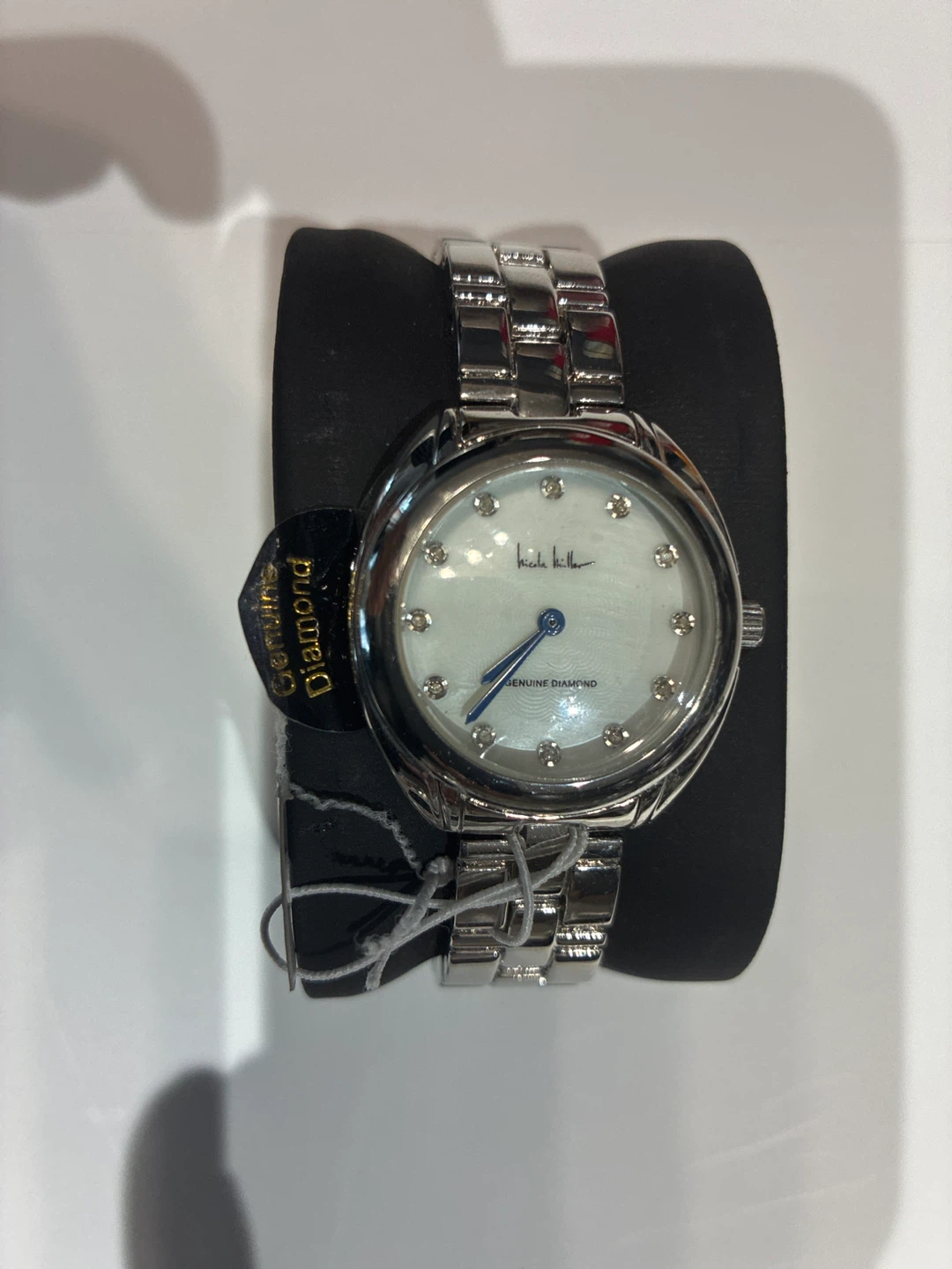 Nicole Miller Women's Silver Tone Genuine Diamond Watch - photo 2