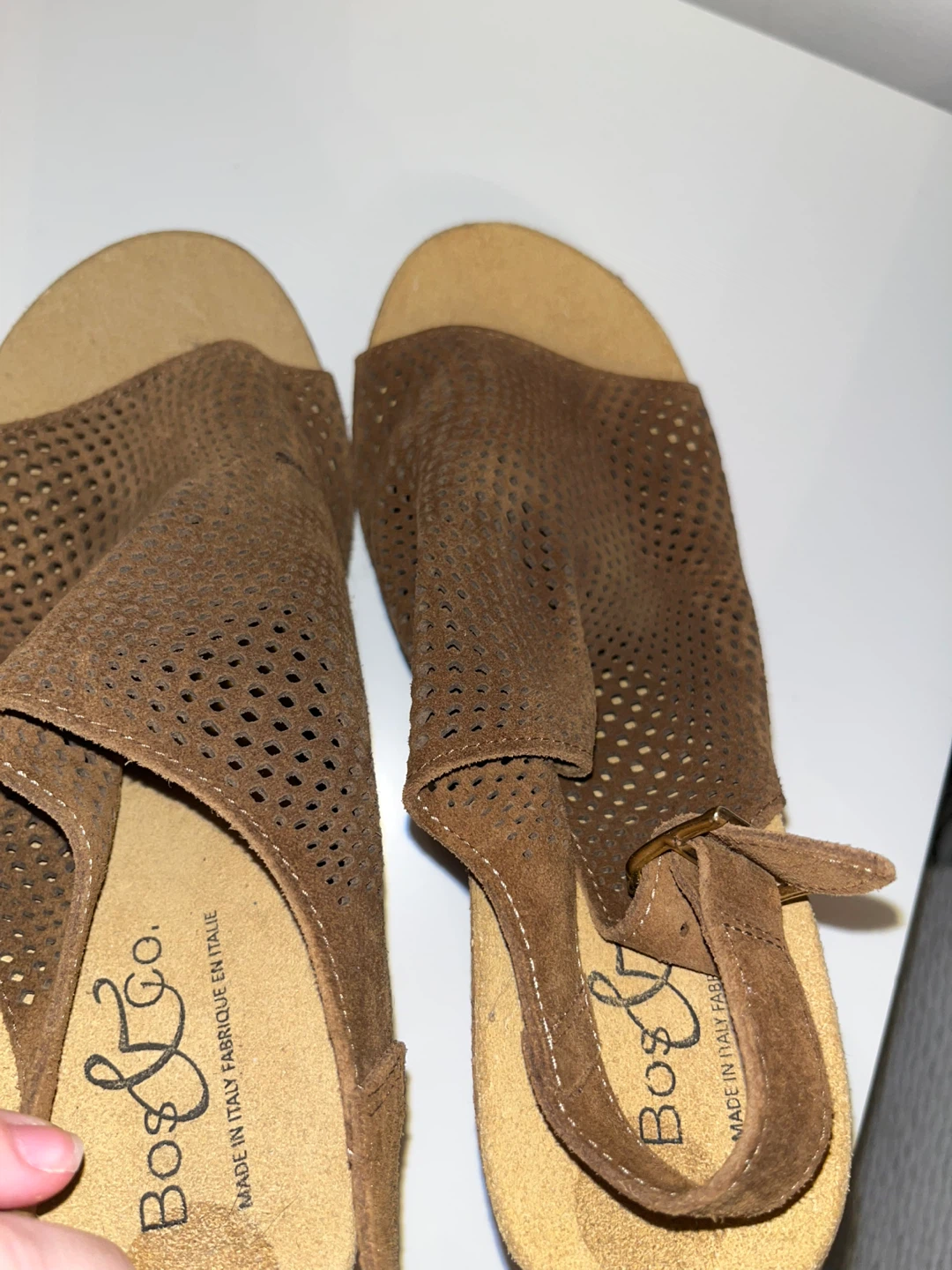🆕Bogs & Co. Women's Brown Wedge Sandals Size 37 - photo 5