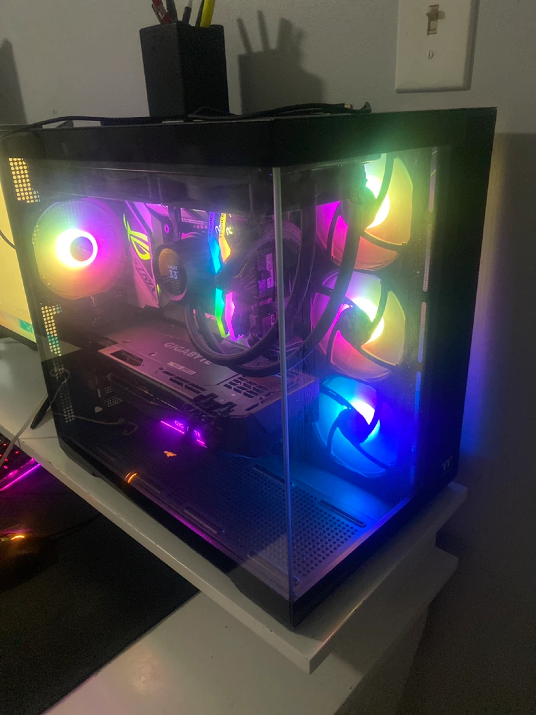 Gaming PC with RGB Lighting