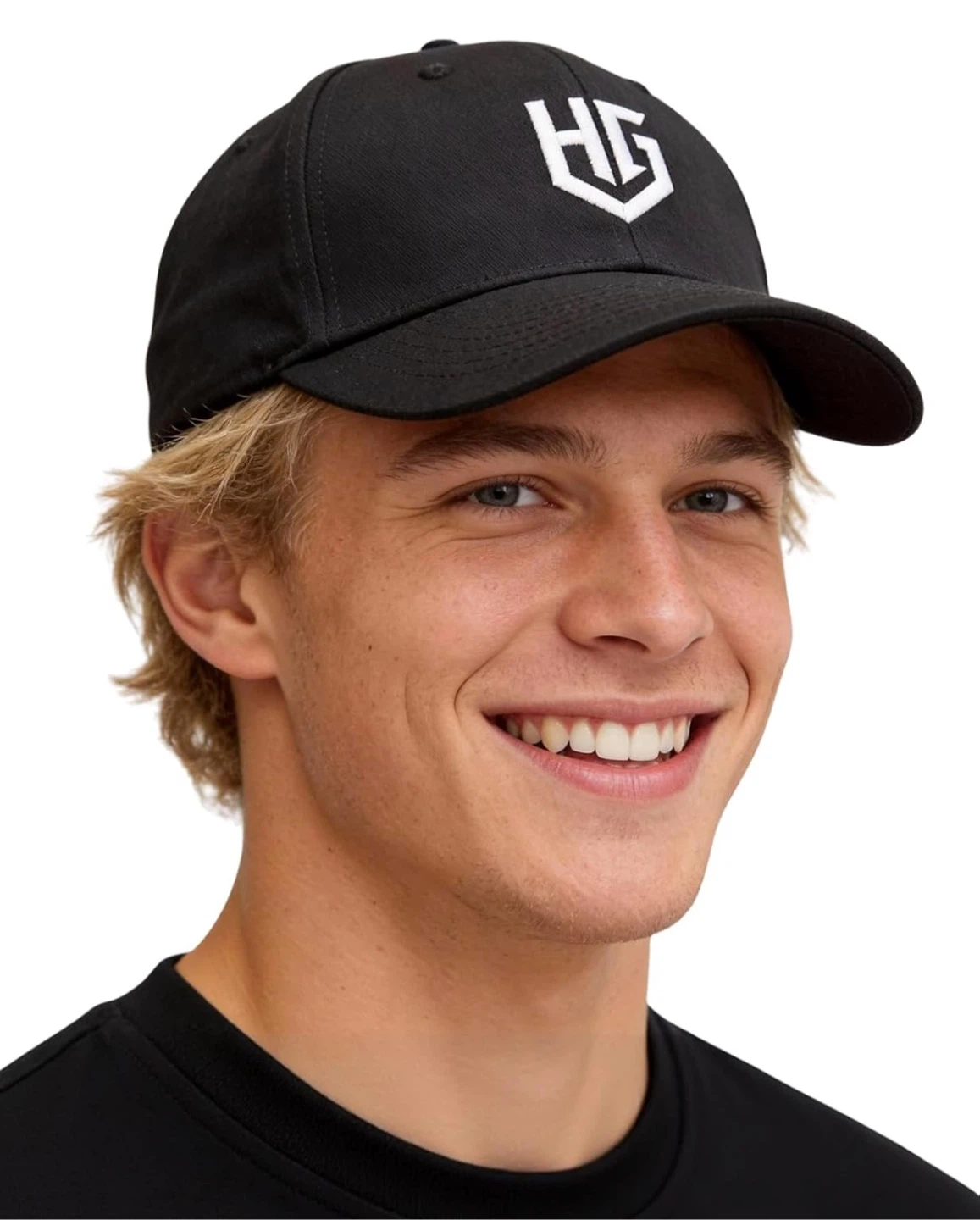 HG Black Adjustable Baseball Cap One Size Fits Most - photo 2